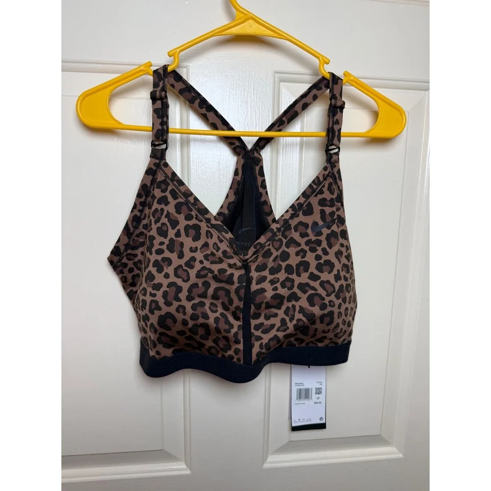 Nike Indy Light Support Sports Bra Womens 1X Leopard Print